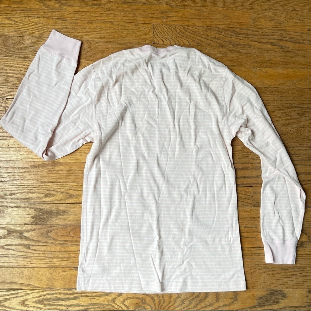 Hanna Andersson Moon and Back Striped PJ Long Sleeve Top Pink Size Medium NWOT - Picture 7 of 7
